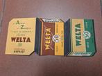 Reclame Welta tabak feestdagen, Verzamelen, Rookartikelen, Aanstekers en Luciferdoosjes, Ophalen of Verzenden, Gebruikt