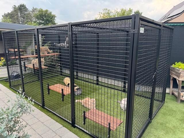 Kattenren of Ara kooi, zwarte gaaspanelen makkelijk plaatsen, Dieren en Toebehoren, Overige Dieren-accessoires, Nieuw, Ophalen of Verzenden