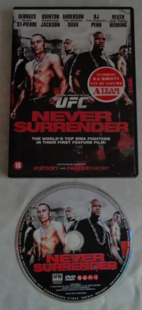 NEVER SURRENDER dvd NEDERLANDSE ONDERTITELS UFC actie Englis, Cd's en Dvd's, Dvd's | Overige Dvd's, Zo goed als nieuw, Verzenden