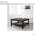 Ikea HEMNES Salontafel black 90*90cm, Huis en Inrichting, Tafels | Salontafels, Ophalen, Zo goed als nieuw