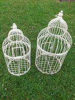 SET DE DEUX CAGES DECORATIVES EN FER FORGE PATINE, Enlèvement ou Envoi, Neuf
