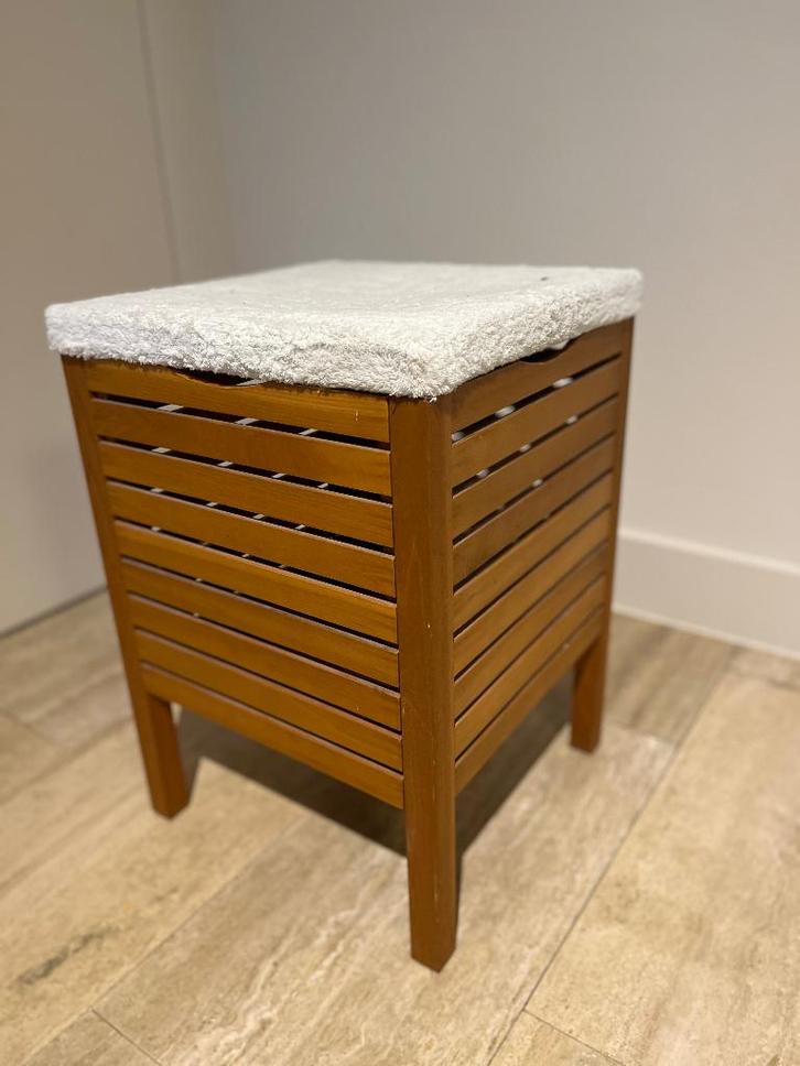 2 Opberg-bankjes, Huis en Inrichting, Kasten | Kleerkasten, Gebruikt, Minder dan 100 cm, Minder dan 50 cm, 25 tot 50 cm, Met klep(pen)