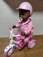 Baby born pop met fiets, Ophalen of Verzenden, Zo goed als nieuw