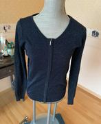Donkerblauwe trui met rits, Kleding | Dames, Truien en Vesten, Ophalen, Zo goed als nieuw, Maat 36 (S)