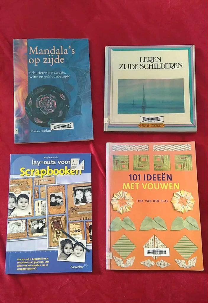 schilderen op zijde + lay-outs voor scrapbooken + vouwen, Boeken, Hobby en Vrije tijd, Ophalen of Verzenden