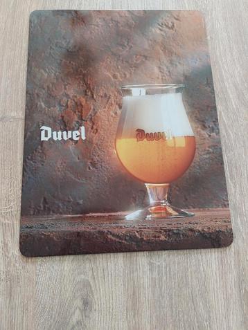 Origineel metalen Duvel bord. beschikbaar voor biedingen