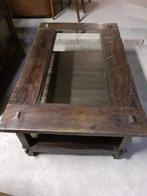 Koloniale stijl massief hardhout salontafel, Ophalen, Zo goed als nieuw