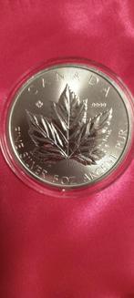5 oz Canada  maple leaf 2026 zilver. 495 euro, Postzegels en Munten, Ophalen, Zilver