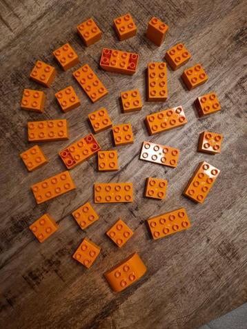 Lot de blocs Lego Duplo oranges, Enlèvement ou Envoi, Comme neuf, Briques en vrac, Duplo
