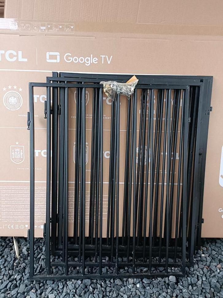 Haardscherm XXL - Kachelhek - Kachel veiligheidshek met deur, Kinderen en Baby's, Traphekjes, Ophalen