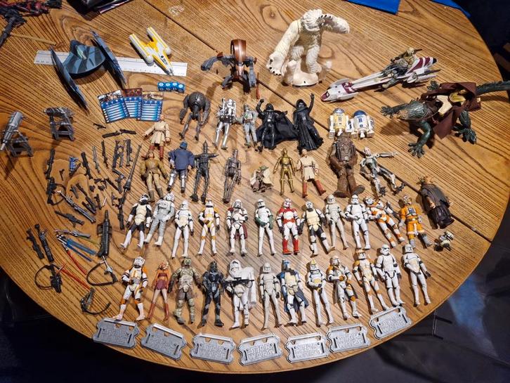 Collection entiere hasbro 2003 2005 2007, Collections, Star Wars, Figurine, Enlèvement ou Envoi