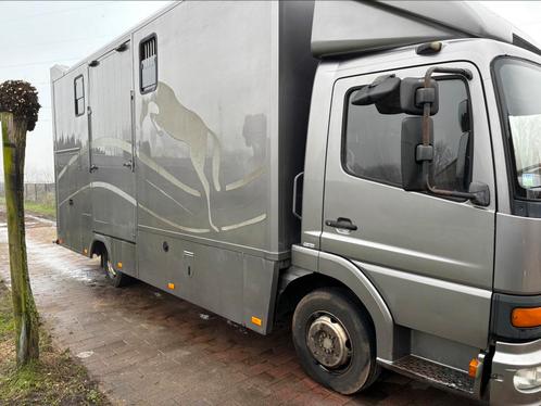 Mercedes paardenvrachtwagen, Dieren en Toebehoren, Paarden en Pony's | Trailers en Aanhangwagens, Gebruikt, Overige typen, Aluminium