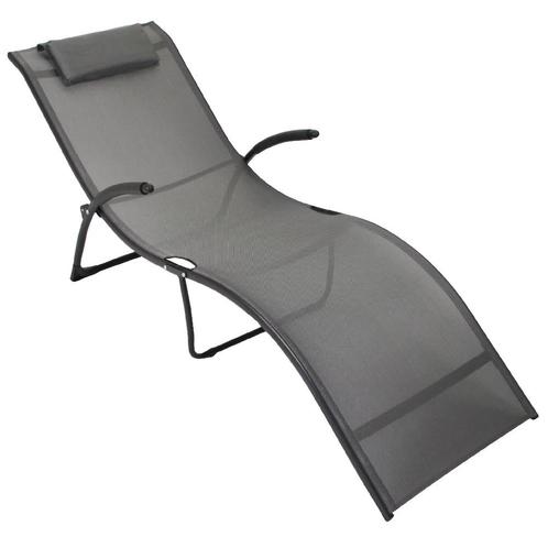 2x SenS-Line Calypso ligbedden grijs - Nieuw in doos, Tuin en Terras, Ligbedden, Nieuw, Inklapbaar, Ophalen
