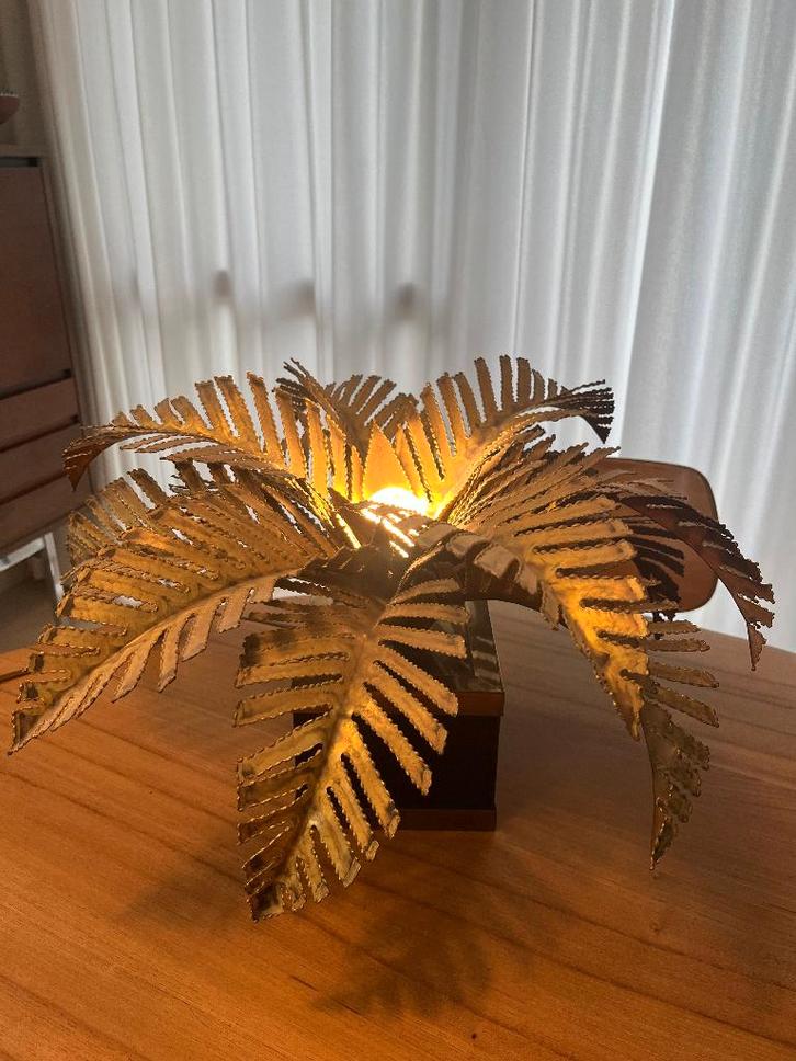 Tafellamp palmbladeren Maison Janssen, Antiek en Kunst, Curiosa en Brocante, Ophalen