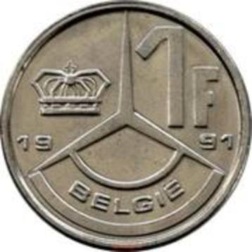 1 franc - Baudouin I Belgique 1991