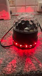 Boule de Lumiere aux facette, rouge/ blue, Enlèvement ou Envoi, Utilisé, Lumières, Couleur