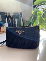 Zwarte Prada schoudertas, Gebruikt, Zwart, Leer, Ophalen