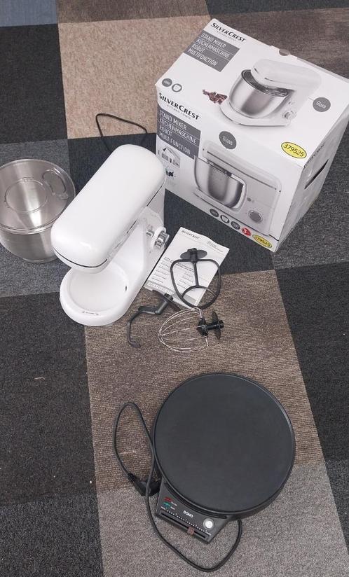 Keukenrobot en pannekoekenmaker, Elektronische apparatuur, Keukenmixers, Zo goed als nieuw, Ophalen