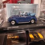 Volkswagen 1302 cabriolet blauw 1:43 Minichamps, Ophalen of Verzenden, Zo goed als nieuw, MiniChamps
