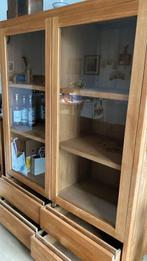 Vitrine kast in teak, Ophalen
