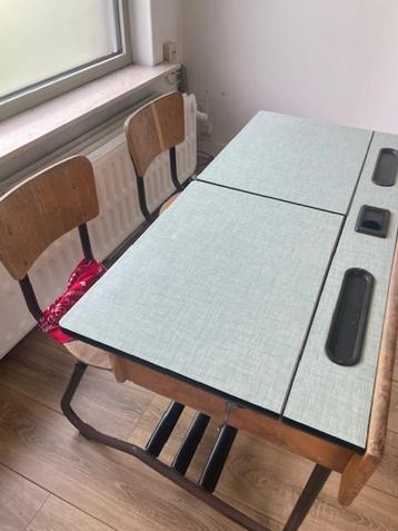 Te koop: Charmante vintage schoolbank voor kinderen! beschikbaar voor biedingen