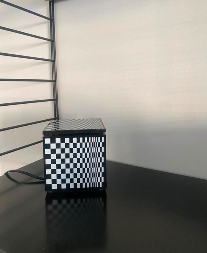 Cuboled van Cini & Nils, Huis en Inrichting, Lampen | Tafellampen, Gebruikt, Minder dan 50 cm, Kunststof, Ophalen
