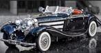 DieCast model metaal Mercedes Benz 500K 1936 1:32 - Zwart, Ophalen of Verzenden, Nieuw, Auto