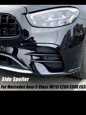 Mercedes side spoiler compleet Nieuw Zwart Gloos  beschikbaar voor biedingen