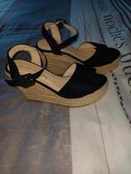 Zwarte plateau sandalen "Trend One" mt 39, Zwart, Sandalen of Muiltjes, Ophalen of Verzenden, Trend One