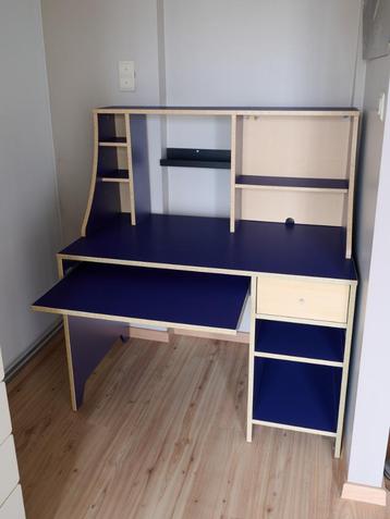 Kinderbureau / desk / bureau donkerblauw Ikea