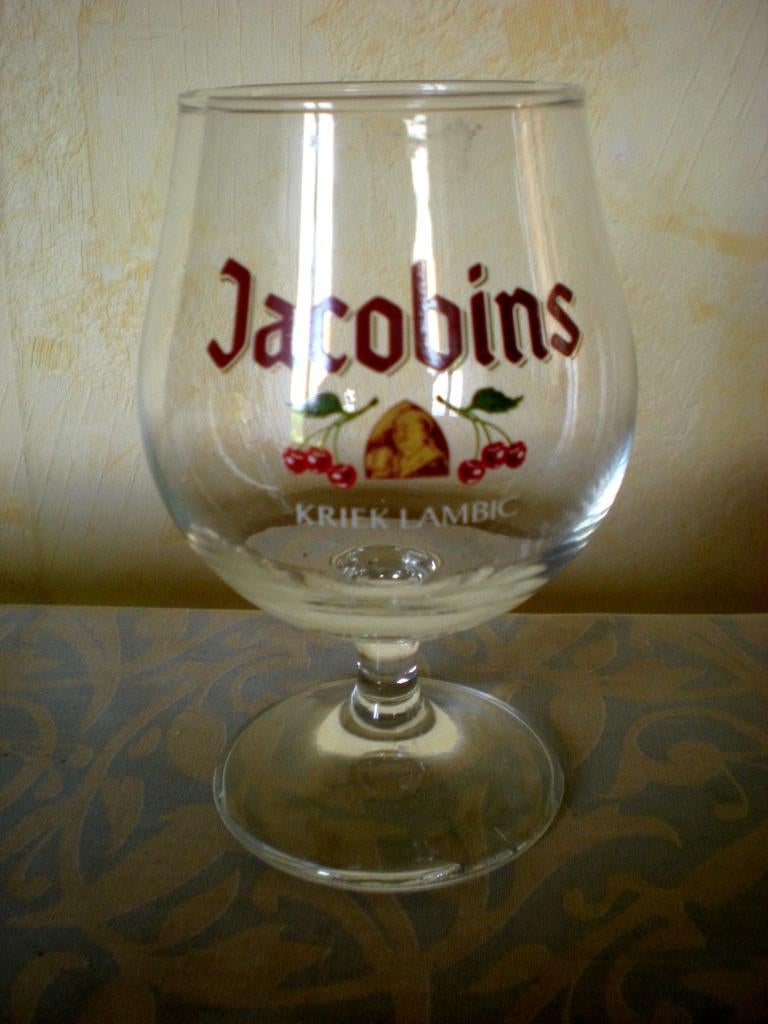 Jacobins  Kriek Lambic, Verzamelen, Ophalen of Verzenden, Zo goed als nieuw, Glas of Glazen