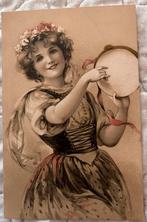 Cartes/cartes postales fantastiques 1900, Allemagne, Non affranchie, Enlèvement