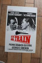 filmaffiche Romy Schneider le train 1973 filmposter, Verzamelen, Rechthoekig Staand, Ophalen of Verzenden, Zo goed als nieuw, A1 t/m A3