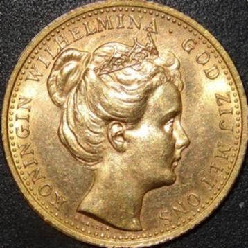 Goud - Nederland - 10 Gulden - Wilhelmina -1898 beschikbaar voor biedingen