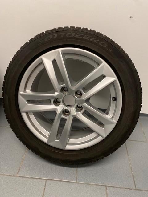 SPOTSPRIJS AUDI A4 S LINE VELGEN EN WINTERBANDEN, Auto-onderdelen, Banden en Velgen, Velg(en), Winterbanden, 17 inch, 225 mm, Personenwagen