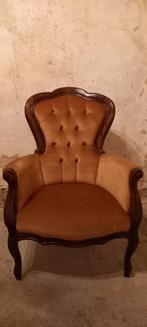 fauteuil style baroque en noyer, Antiek en Kunst, Antiek | Meubels | Stoelen en Sofa's, Ophalen