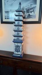 A blue and white multi-storeyed tulip vase, Ophalen of Verzenden, Zo goed als nieuw