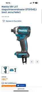 Makita 18V LXT slagschroevendraaier en accuboor, Doe-het-zelf en Bouw, Ophalen of Verzenden, Zo goed als nieuw