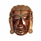 Houten boedistisch masker, Antiek en Kunst, Ophalen of Verzenden