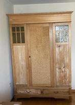 kleerkast grenen, Huis en Inrichting, Kasten | Kleerkasten, Ophalen, Gebruikt, Met hangruimte, 200 cm of meer