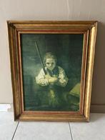 Schilderij met uitzonderlijk mooie gouden kader, Antiek en Kunst, Ophalen