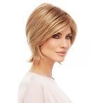 Moderne pruik warm blondmix vlot kort haar model Raquel, Handtassen en Accessoires, Uiterlijk | Haarverzorging, Verzenden, Nieuw