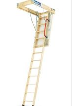 Uitschuifbare zoldertrap en luik, Doe-het-zelf en Bouw, Ladders en Trappen, Ophalen, Zo goed als nieuw