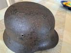 Originele Duitse M42 helm WO2, Ophalen of Verzenden, Landmacht, Helm of Baret