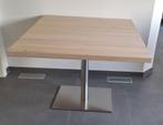 Tafel met eiken tafelblad, Huis en Inrichting, Ophalen, 50 tot 100 cm, 50 tot 100 cm, Zo goed als nieuw