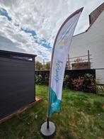 Vlag + mast | "Welkom in deze rookvrije zone" | 40 x 235 cm, Diversen, Vlaggen en Wimpels, Ophalen of Verzenden, Nieuw