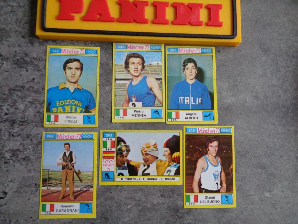 PANINI stickers MUNCHEN 72 Olympische Spelen 6x ITALY versie, Hobby en Vrije tijd, Stickers en Plaatjes, Zo goed als nieuw, Verzenden