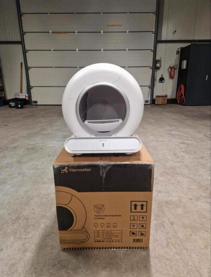 Zelfreinigende/Automatische kattenbak - 2024 (+GARANTIE), Dieren en Toebehoren, Kattenbakken, Zo goed als nieuw, Open, Zelfreinigend