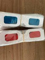 Lunettes 3D carton 2x20 paires bleu et rouge, TV, Hi-fi & Vidéo, Accessoires de télévision, Enlèvement, Neuf