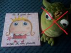 Leuke canvas met prinses, 30 x 30 cm, als nieuw, Ophalen of Verzenden, Nieuw, Wanddecoratie